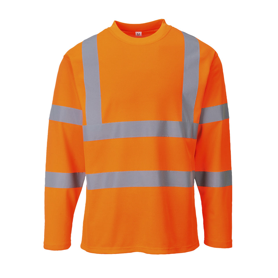 T-shirt maniche lunghe Hi-Vis Portwest personalizzato con logo - Pubblienne