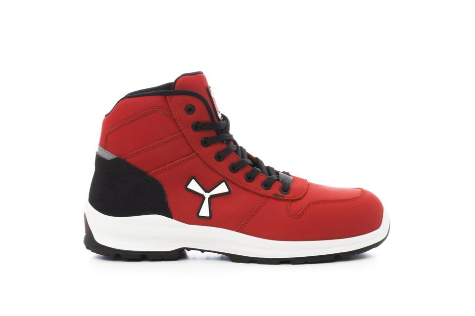 GET FORCE MID S3 SCARPA ANTINFORTUNISTICA ALTA IN NABUK PAYPER personalizzato con logo - Pubblienne