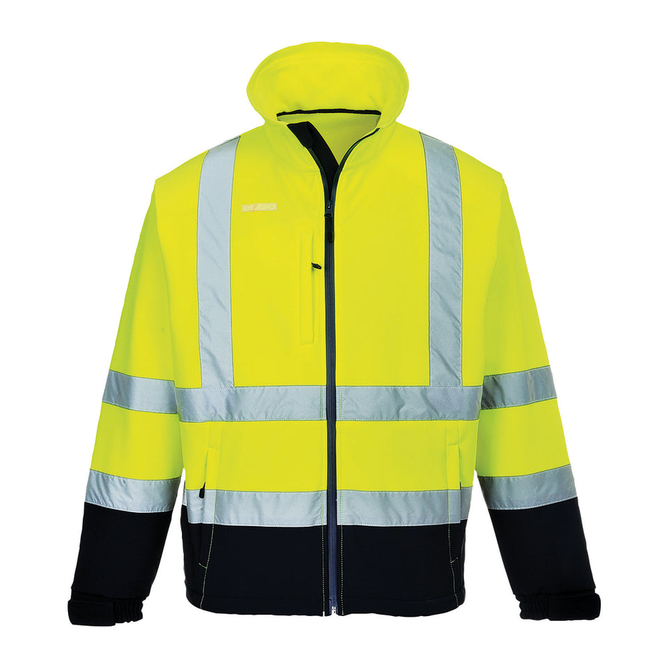 Sofshell Bicolore Hi-Vis (3L) Portwest personalizzato con logo - Pubblienne