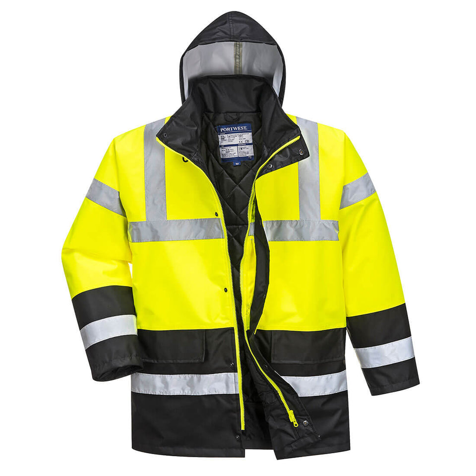 Giacca Traffic Bicolore Hi-Vis Portwest personalizzato con logo - Pubblienne