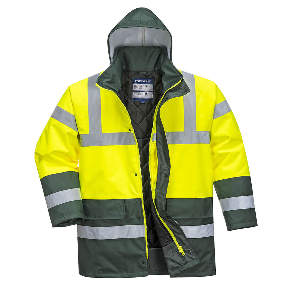 Giacca Traffic Bicolore Hi-Vis Portwest personalizzato con logo - Pubblienne