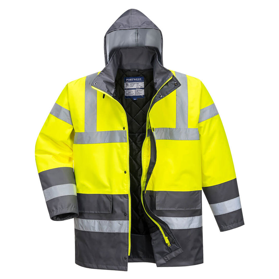 Giacca Traffic Bicolore Hi-Vis Portwest personalizzato con logo - Pubblienne