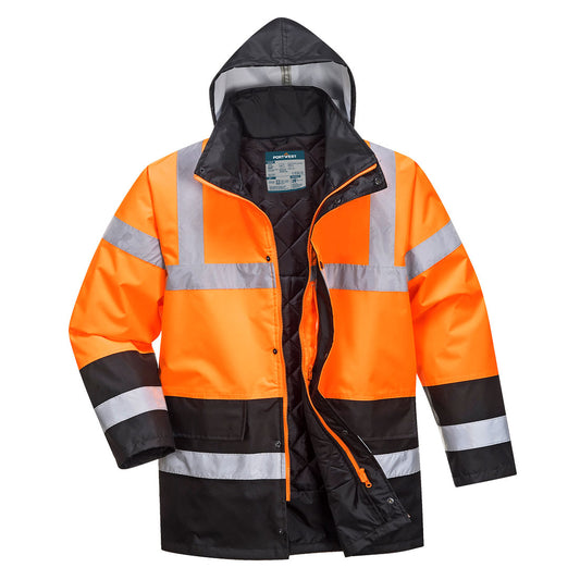 Giacca Traffic Bicolore Hi-Vis Portwest personalizzato con logo - Pubblienne