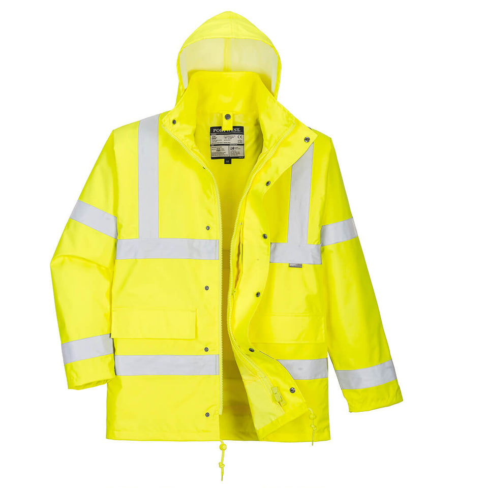Giacca Traffic 4 in 1 Hi-Vis Portwest personalizzato con logo - Pubblienne