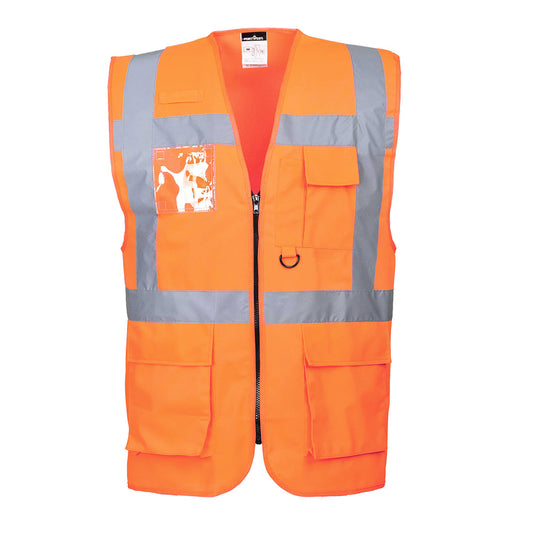 Gilet Executive Berlino Portwest personalizzato con logo - Pubblienne