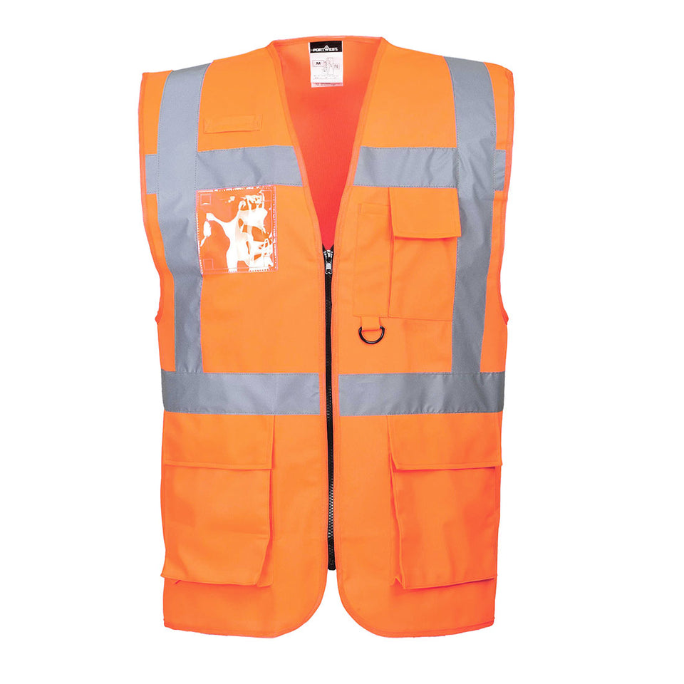 Gilet Executive Berlino Portwest personalizzato con logo - Pubblienne