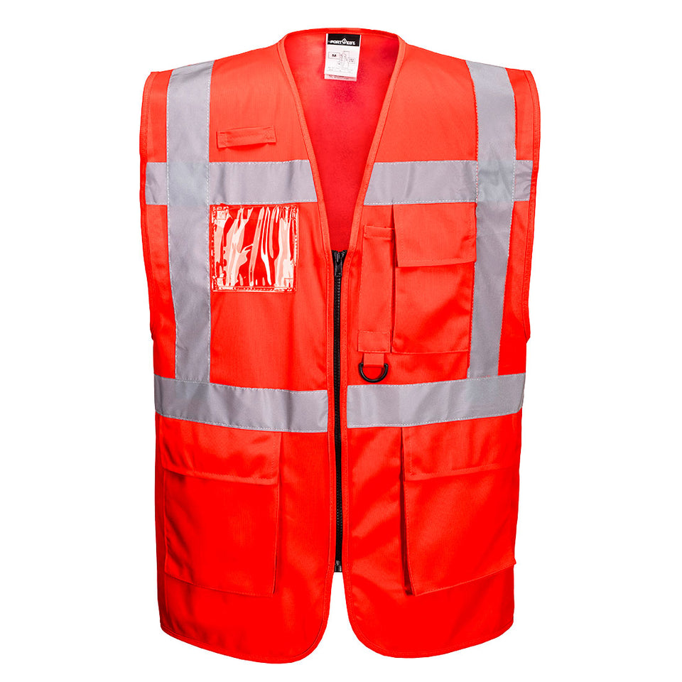 Gilet Executive Berlino Portwest personalizzato con logo - Pubblienne
