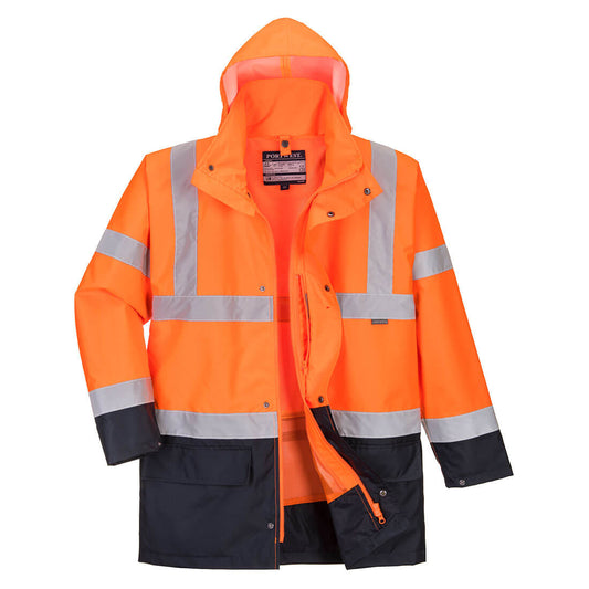 Giacca Essential Hi-Vis bicolore 5 in 1 Portwest personalizzato con logo - Pubblienne