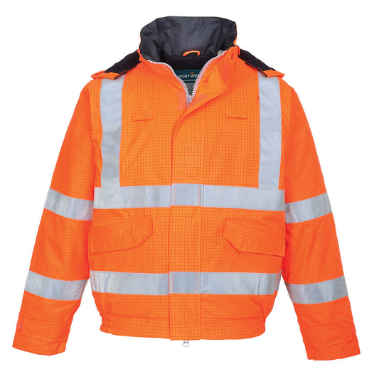 Bomber Bizflame Rain multinorma Hi-Vis Portwest personalizzato con logo - Pubblienne