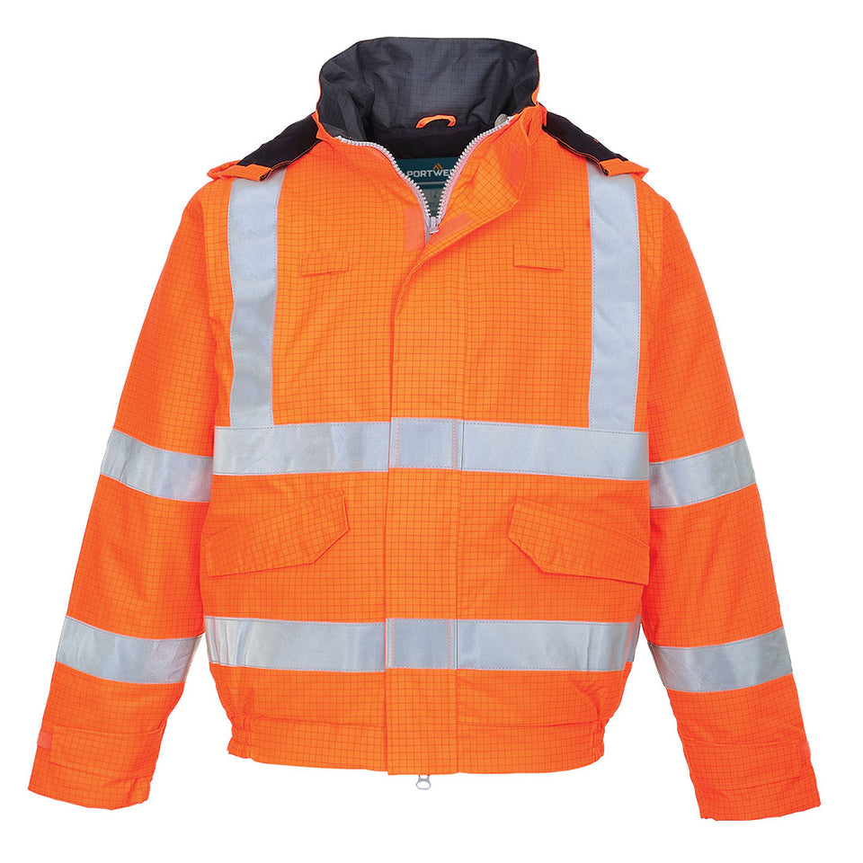 Bomber Bizflame Rain multinorma Hi-Vis Portwest personalizzato con logo - Pubblienne