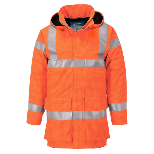 Giacca Bizflame Rain multinorma Hi-Vis Portwest personalizzato con logo - Pubblienne