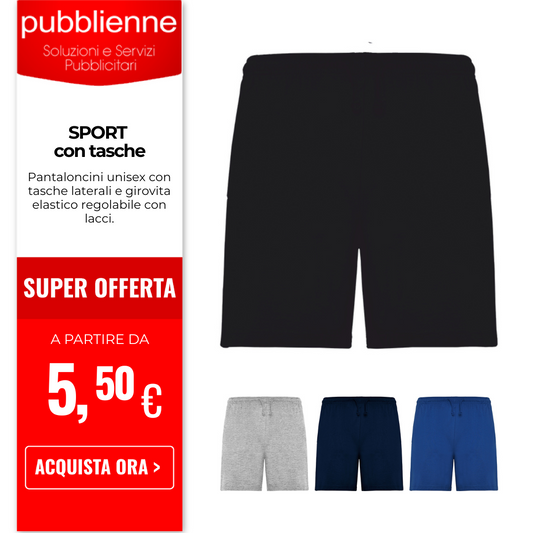 R6705 - Roly Sport Pantaloncino Uomo personalizzato con logo - Pubblienne