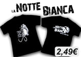T-shirt NOTTE BIANCA personalizzato con logo - Pubblienne