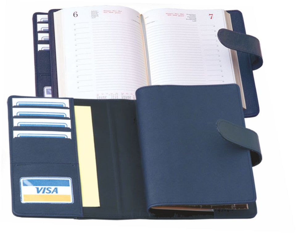 0322 AGENDA GIORNALIERA SIMILPELLE personalizzato con logo - Pubblienne