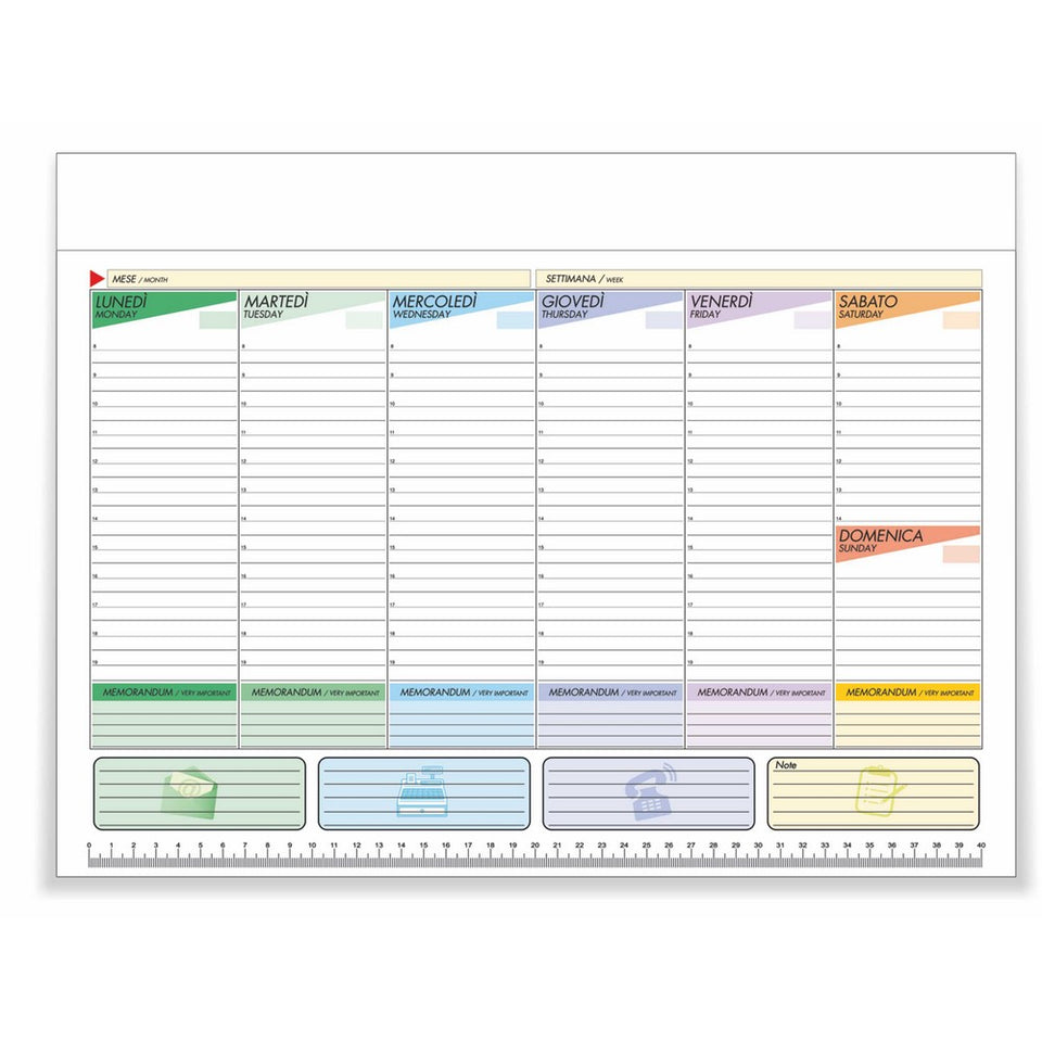 Planning da Tavolo personalizzato con logo - Pubblienne