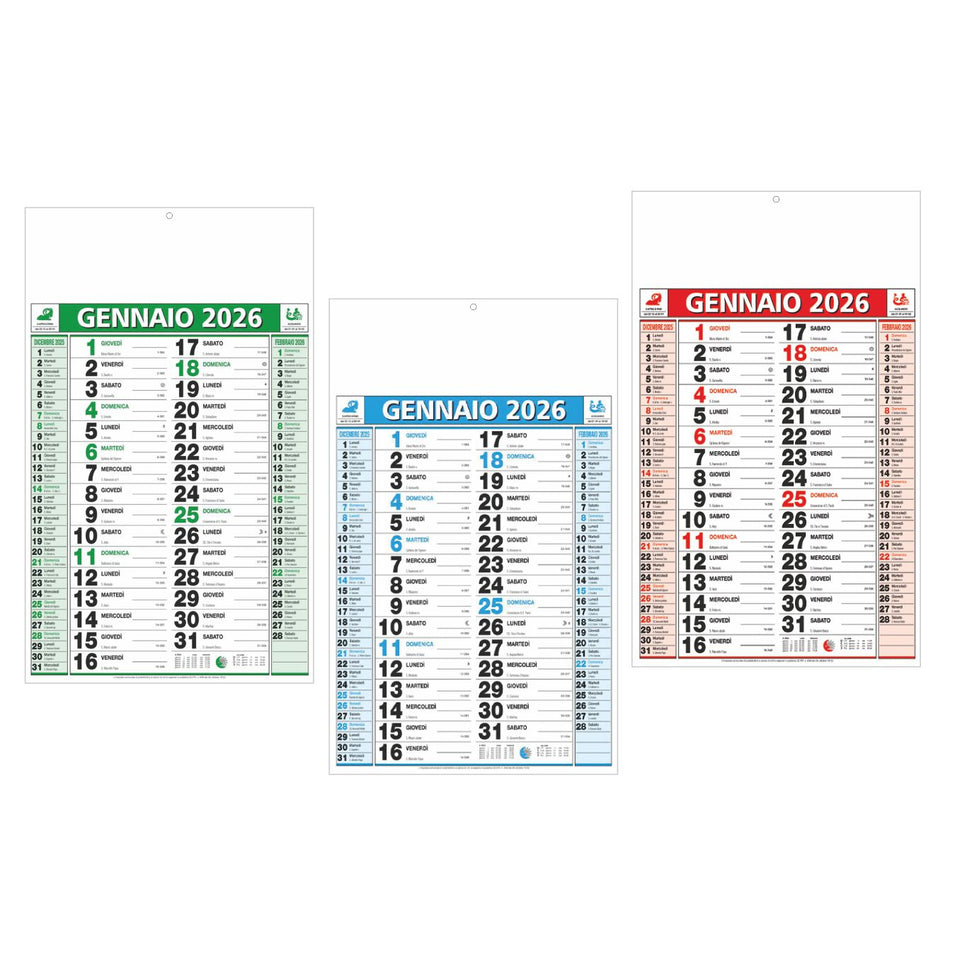 CALENDARIO OLANDESE NEUTRO personalizzato con logo - Pubblienne