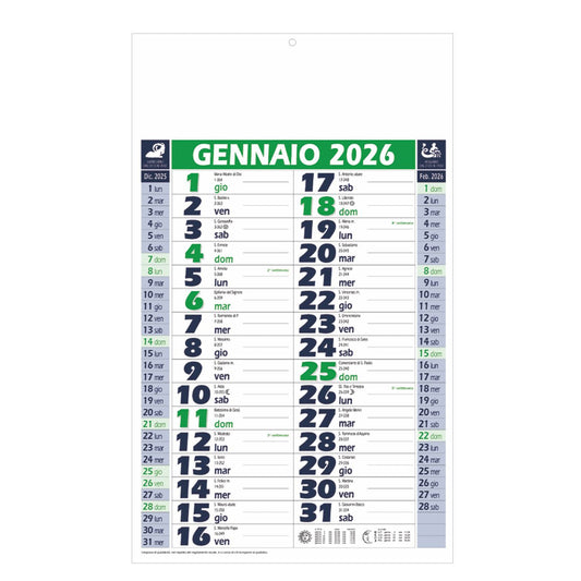 Calendario Olandese personalizzato con logo - Pubblienne