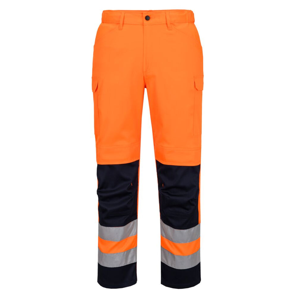 Hi-Vis Lightweight Mesh Panel Trousers Portwest personalizzato con logo - Pubblienne