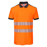 PW3 Polo manica corta Hi-Vis Portwest personalizzato con logo - Pubblienne