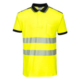 PW3 Polo manica corta Hi-Vis Portwest personalizzato con logo - Pubblienne