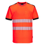 PW3 T-Shirt manica corta Hi-Vis Portwest personalizzato con logo - Pubblienne