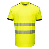 PW3 T-Shirt manica corta Hi-Vis Portwest personalizzato con logo - Pubblienne