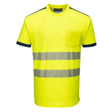 PW3 T-Shirt manica corta Hi-Vis Portwest personalizzato con logo - Pubblienne