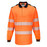 PW3 Polo manica lunga Hi-Vis Portwest personalizzato con logo - Pubblienne