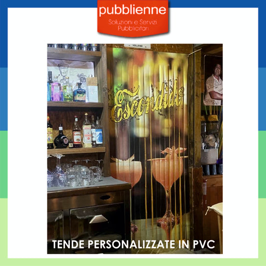 Tende PVC personalizzate su misura personalizzato con logo - Pubblienne