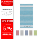 Telo mare fouta personalizzato con logo - Pubblienne