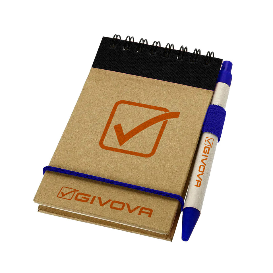 BLOCK NOTES CON PENNA GIVOVA personalizzato con logo - Pubblienne