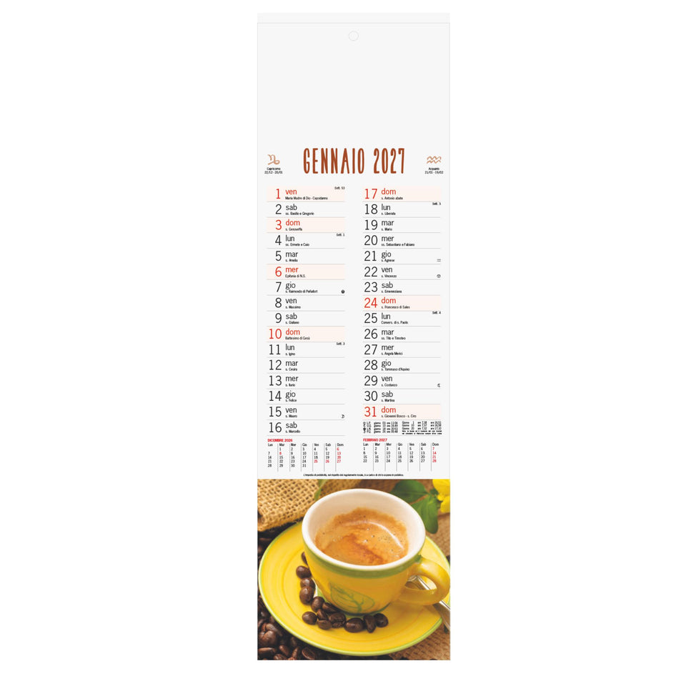 CALENDARIO CAFFE personalizzato con logo - Pubblienne