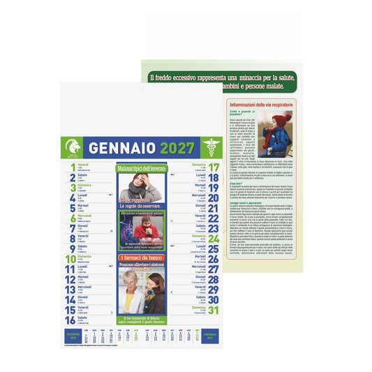CALENDARIO CONSIGLI DEL FARMACISTA personalizzato con logo - Pubblienne