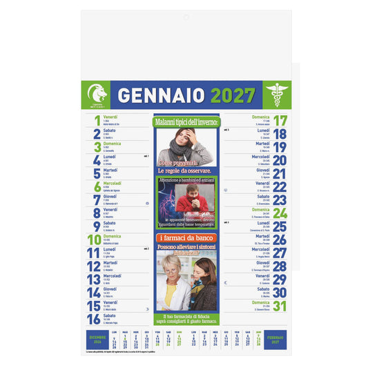 CALENDARIO CONSIGLI DEL FARMACISTA personalizzato con logo - Pubblienne