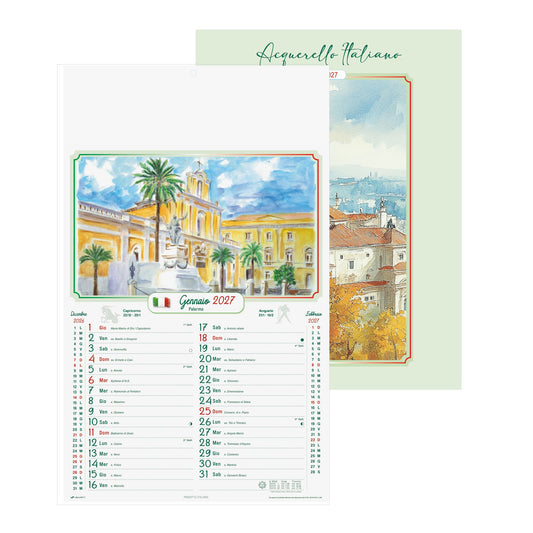 Calendario Città D'Italia personalizzato con logo - Pubblienne
