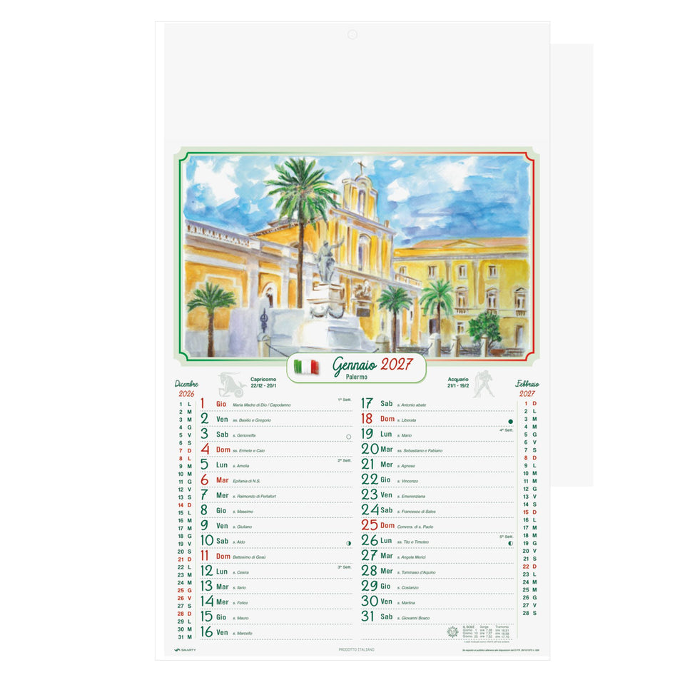 Calendario Città D'Italia personalizzato con logo - Pubblienne