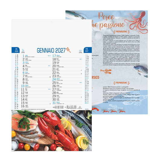 CALENDARIO PESCE personalizzato con logo - Pubblienne