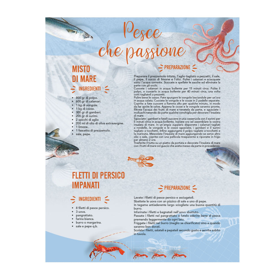 CALENDARIO PESCE personalizzato con logo - Pubblienne