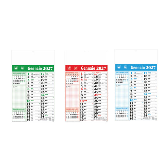 CALENDARIO OLANDESE NOTES personalizzato con logo - Pubblienne