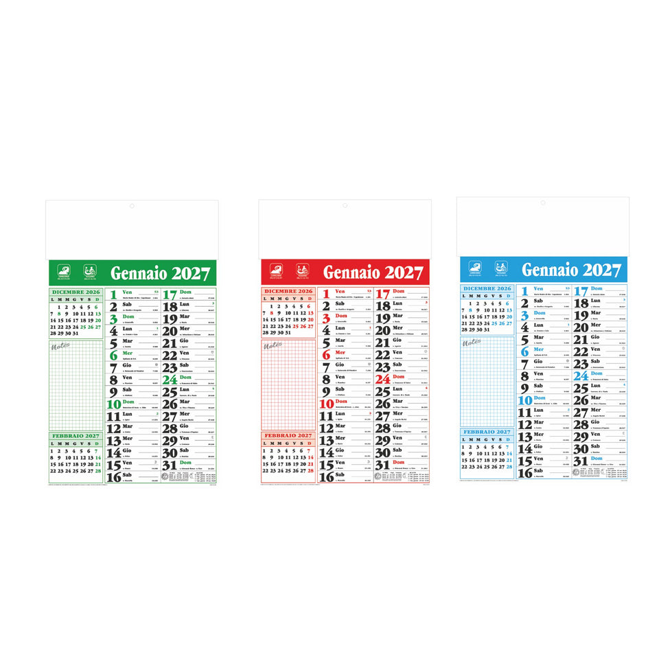 CALENDARIO OLANDESE NOTES personalizzato con logo - Pubblienne