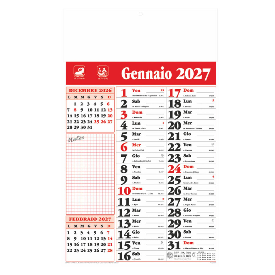 CALENDARIO OLANDESE NOTES personalizzato con logo - Pubblienne