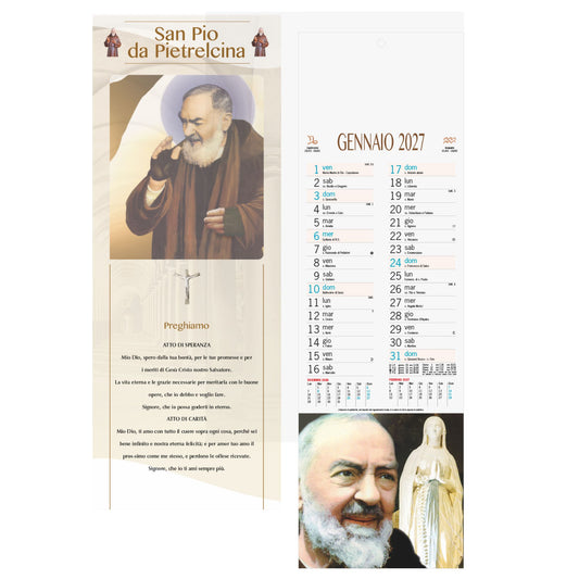 CALENDARIO SAN PIO personalizzato con logo - Pubblienne