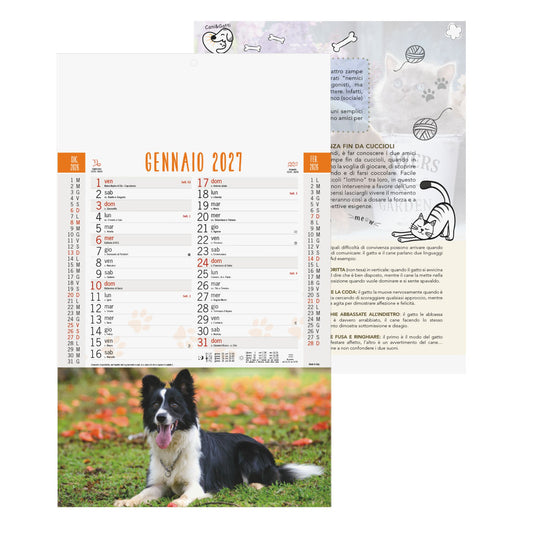 CALENDARIO CANI E GATTI personalizzato con logo - Pubblienne