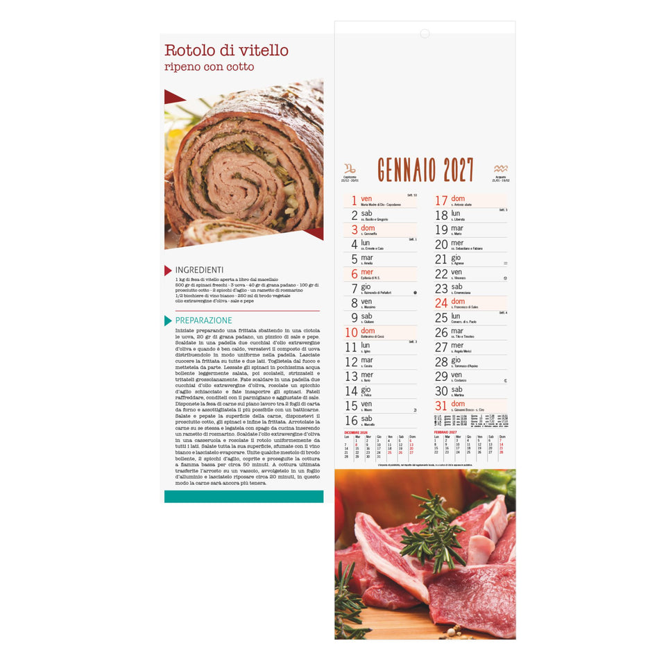 CALENDARIO CARNE personalizzato con logo - Pubblienne