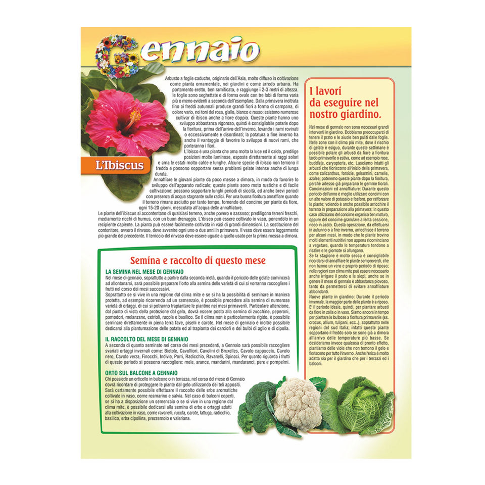 CALENDARIO ORTO E GIARDINO personalizzato con logo - Pubblienne