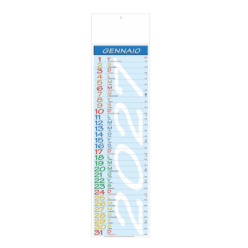 CALENDARIO OLANDESE SILOUETTE personalizzato con logo - Pubblienne