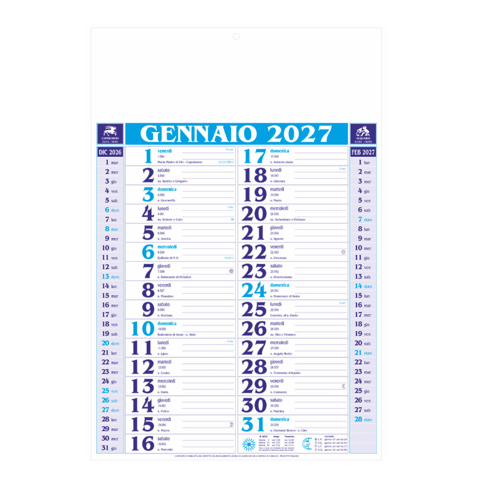 Calendario Olandese Medio personalizzato con logo - Pubblienne