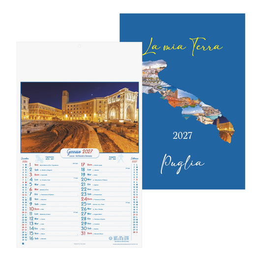 PUGLIA - Calendario Illustrato personalizzato con logo - Pubblienne