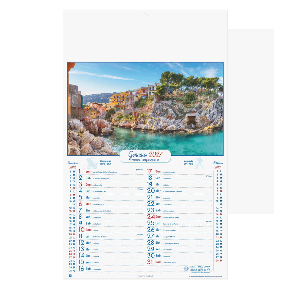 SICILIA - Calendario Illustrato personalizzato con logo - Pubblienne