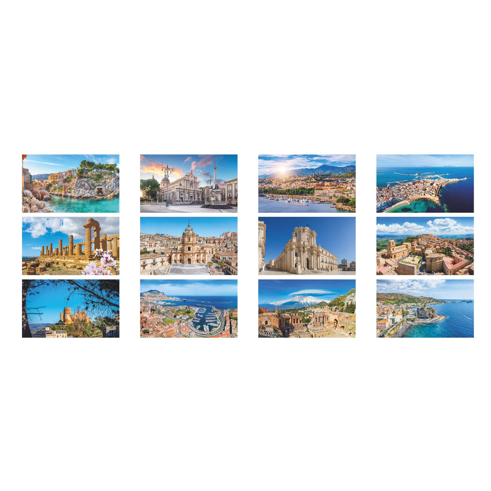 SICILIA - Calendario Illustrato personalizzato con logo - Pubblienne